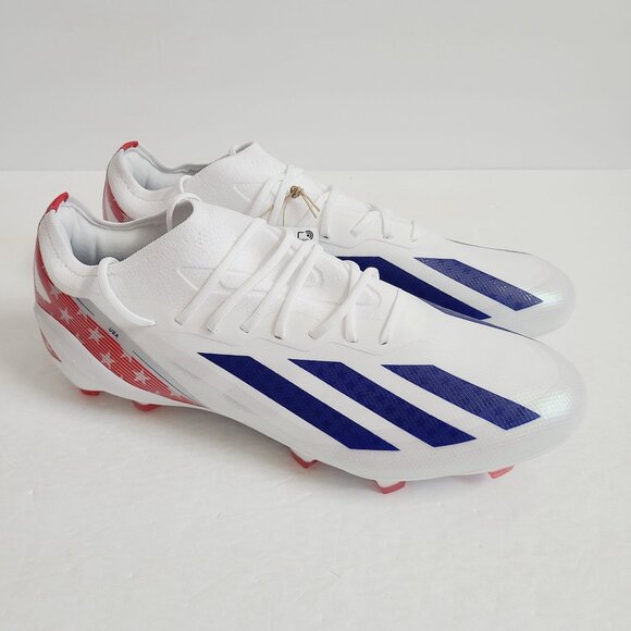 NEW Adidas x Crazyfast USA.1 FG Soccer Cleats IG0664 Size 10 White Blue Red main image 9